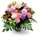 Вероника. В этом нежном букете розово-сиреневой гаммы сочетаются розы, гвоздики, альстромерии и хризантемы.. Греция