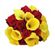 Осенний блюз. Этот яркий букет из роз и калл в желтых и красных тонах - прекрасный и душевный подарок.. Испания