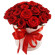 красные розы в шляпной коробке. Греция